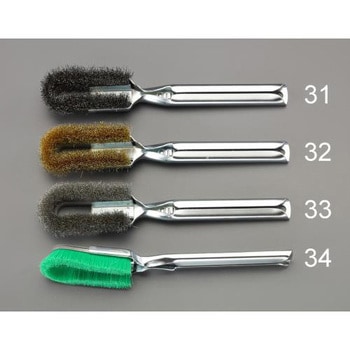 225mm ワイヤーブラシ(ステンレス製/グリップ付) エスコ