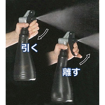 750ml 工業用スプレーボトル(ダブルアクション/黒 エスコ