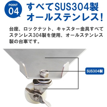 オールステンレス304製 SS丸用キャリー エムあい