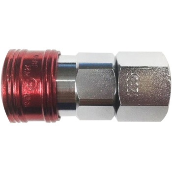 Rc 1/2" 雌ねじカップリング(エアホース用/レッド) エスコ