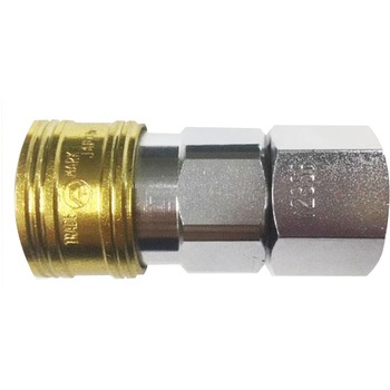 Rc 1/2" 雌ねじカップリング(エアホース用/イエロー) エスコ
