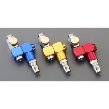 G 1/4" 雄ねじプラグ(スイベル式/レッド) - エスコ