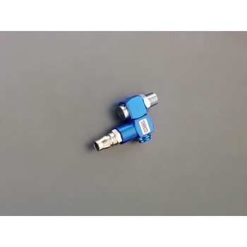 G 1/4" 雄ねじプラグ(スイベル式/レッド) - エスコ