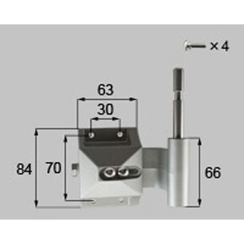 100角門柱用ヒンジ(下)持ち送り 新日軽(LIXIL)