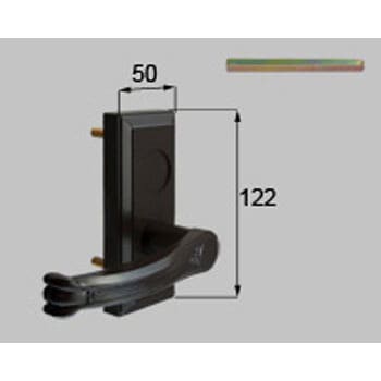 ND型錠外部化粧座固定ハンドルセット受側(両開き用) 新日軽(LIXIL)