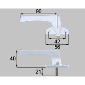 カムラッチハンドル(L)*8KH149L 新日軽(LIXIL)