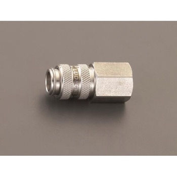 M12x1.5 雌ねじカップリング(ステンレス製/ワンプッシュ) - エスコ