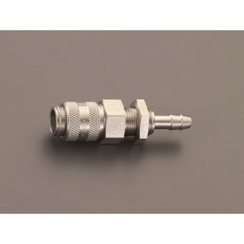 5mm ウレタンホースカップリング(隔壁/ステンレス/ワンプッシュ) エスコ