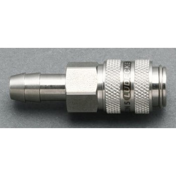 6mm ウレタンホースカップリング(ステンレス製/ワンプッシュ) エスコ