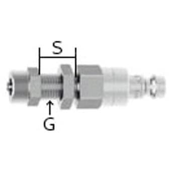 4x6mm ウレタンホース用プラグ(隔壁/ステンレス製) エスコ