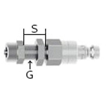 6x8mm ウレタンホース用プラグ(隔壁/ステンレス製) エスコ