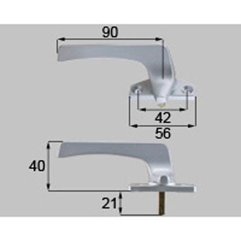 カムラッチハンドル(L)*8KH149L 新日軽(LIXIL)