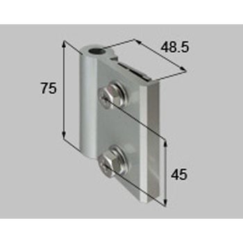100角門柱用ヒンジ・直付調整ヒンジ(下)H：14用ヒジツボ 新日軽(LIXIL)