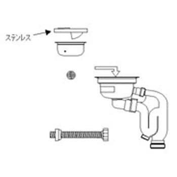 Sトラップ排水セットPSTNHP トステム(LIXIL)