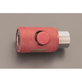 1/4" エアーカップリングソケット(ボタン式) エスコ