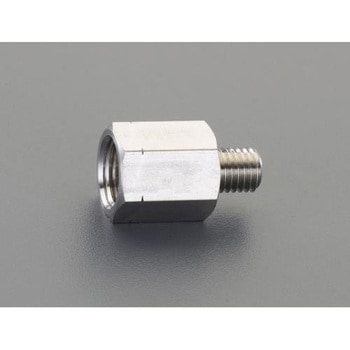 UNF1/4"xRc1/8" 中間ニップルソケット(ステンレス製) エスコ
