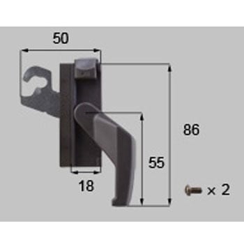 ツインロック(フォークタイプ)(L) 新日軽(LIXIL)