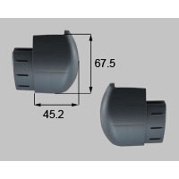 カーポート 前枠キャップセット(R・L) 新日軽(LIXIL)