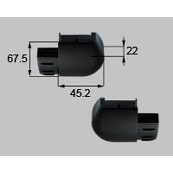 カーポート 前枠キャップセット(R・L) 新日軽(LIXIL)