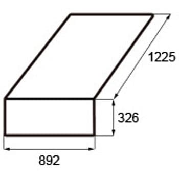 ストレートタイプ屋根パネル4尺x1．0間(2枚) TOSTEM(LIXIL)