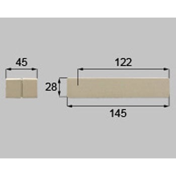 スクエアJハンドル空錠 TOSTEM(LIXIL)