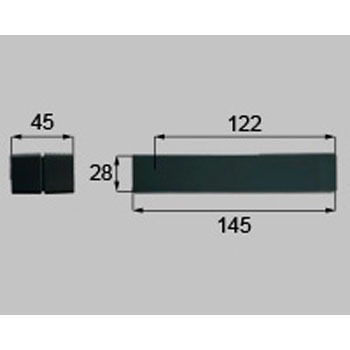 スクエアJハンドル空錠 TOSTEM(LIXIL)