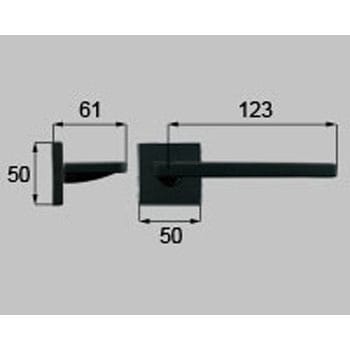 スクエアLハンドル空錠 TOSTEM(LIXIL)