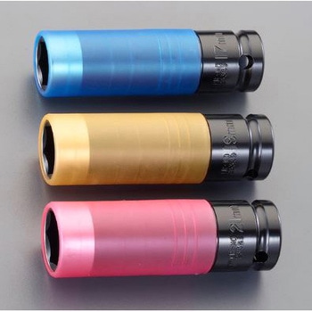 1/2"DR/17-21mm ホイールナット用インパクトソケット エスコ