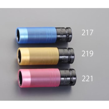1/2"DRx19mm    ホイールナット用インパクトソケット エスコ