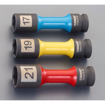 1/2"DR/17-21mm ホイールナット用インパクトソケット(薄肉) エスコ