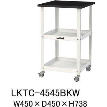 実験用/軽量作業用/キャスター付き_天板付きラボワゴン_高耐薬品ケミテクト天板_ワークテーブルLABシリーズ 山金工業