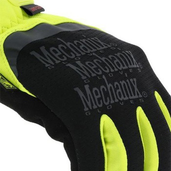 [M] 手袋・メカニック(合成革/蛍光イエロー/耐切創) エスコ