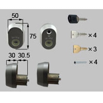 プッシュプルハンドル用(電気錠用)URシリンダー(60mm) 新日軽(LIXIL)