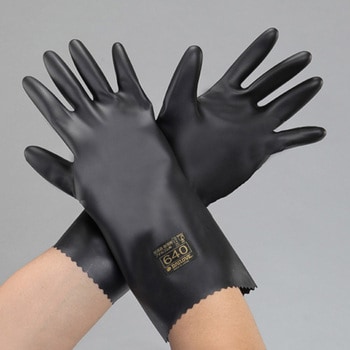 [LL/330mm] 手袋(耐透過・耐溶剤・ブチルゴム) エスコ