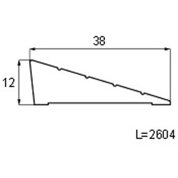 下枠段差緩和材セット 長さ2604mm TOSTEM(LIXIL)