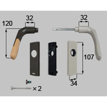 N-01-BZMC ハンドルセットA TOSTEM(LIXIL) シンフォニーWM - 【通販