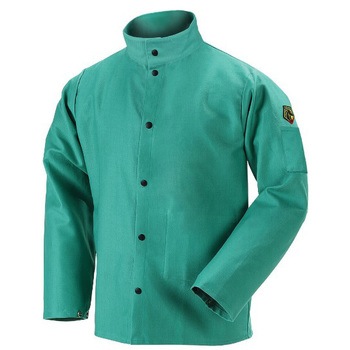 [M] 難燃ジャケット(グリーン) - エスコ