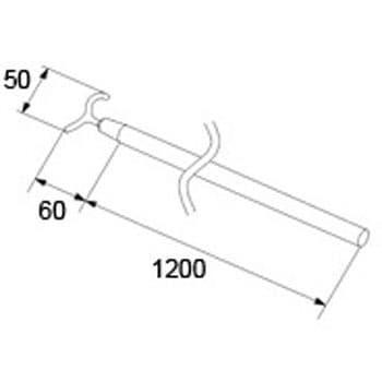 ランマ開閉用フック棒 トステム(LIXIL)