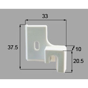 H8FB217L 外召合せ框下端ワイパー(L)*8FB217L 新日軽(LIXIL) 64515266