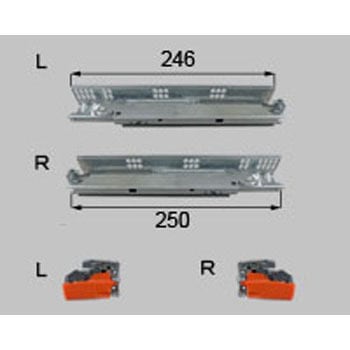引出しレールセット ソフトモーション用D300 トステム(LIXIL)