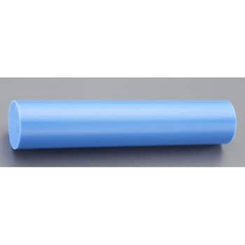 プラスチック MC901 丸棒（青） 直径 65mm 630 mm - 材料、資材