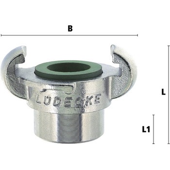 G 1/2" 雌ねじカップリング(ステンレス製) エスコ