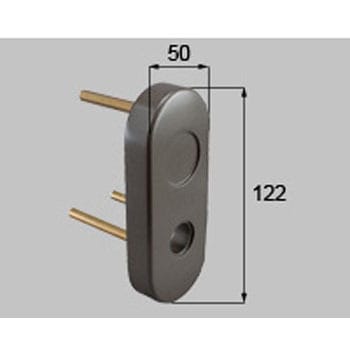 門扉RB型錠外部化粧座セット受側(両開き用) 新日軽(LIXIL)