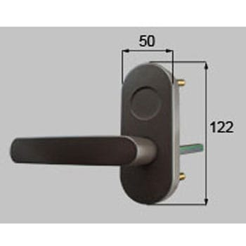 門扉NB型錠外部化粧座固定ハンドルセット受側(両開き用) 新日軽(LIXIL)