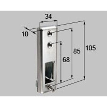 玄関ドア本締り錠ストライク(親子) 新日軽(LIXIL)