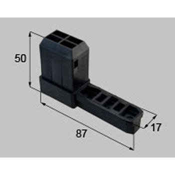 雨戸コーナーブロック[テラス・右下] 新日軽(LIXIL)