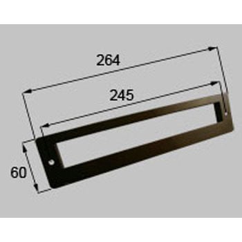 郵便差入口受ガイド枠 新日軽(LIXIL)