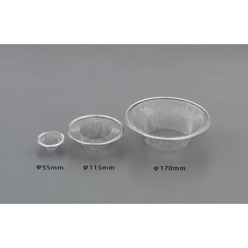Φ 55/0.39mm/14メッシュ ろ過網(ステンレス製) エスコ