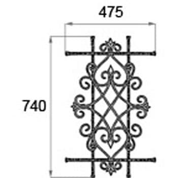 Z-41A-DHZE 玄関ドア後付鋳物41型 1個 TOSTEM(LIXIL) 【通販