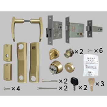 玄関セキュリティーサムターン付把手DN片開きA型レバー内外同 TOSTEM(LIXIL)